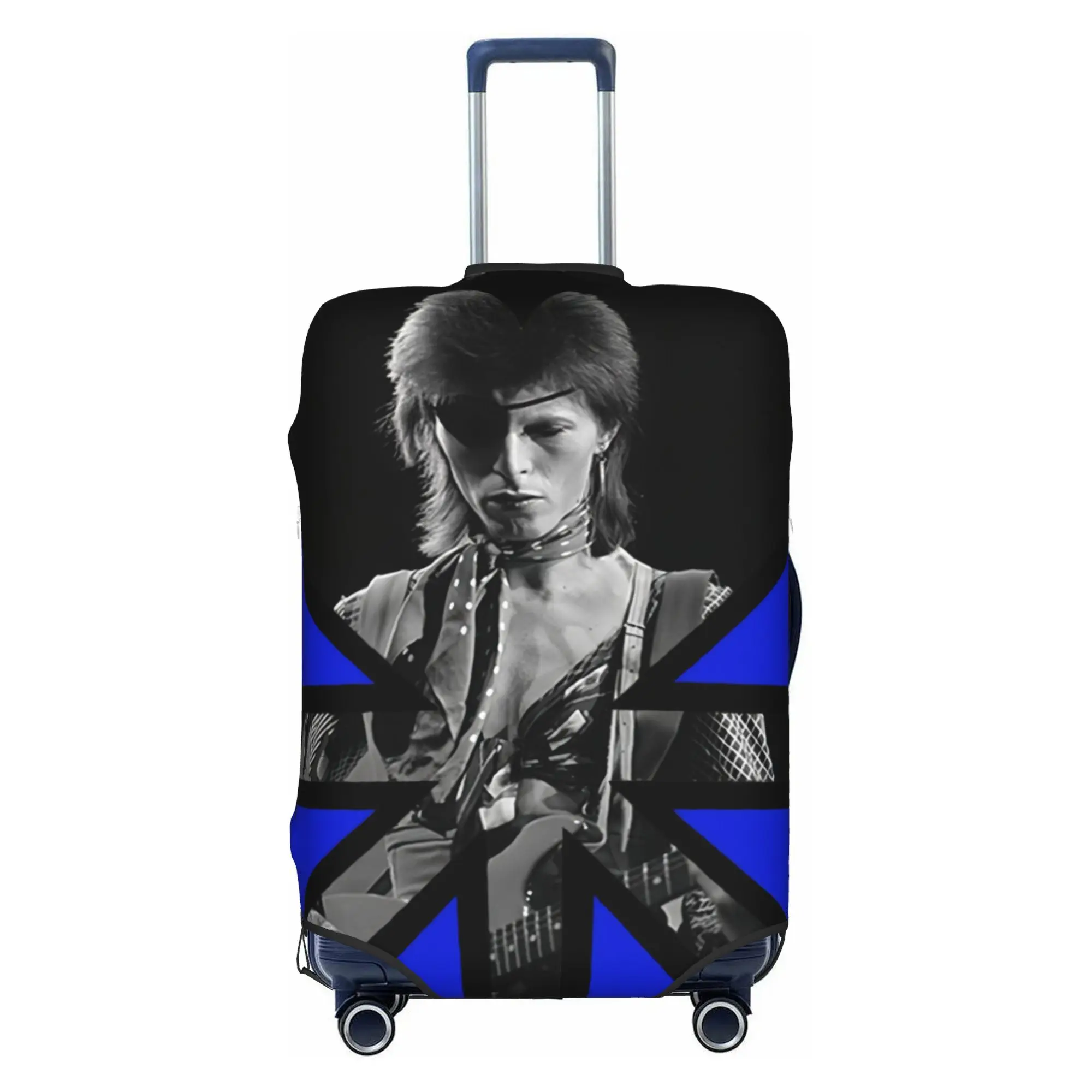 English D-David Hot Singer B-Bowie  Travel Luggage Cover Washable  Suitcase Cover Protector Fit 18-32 Inch