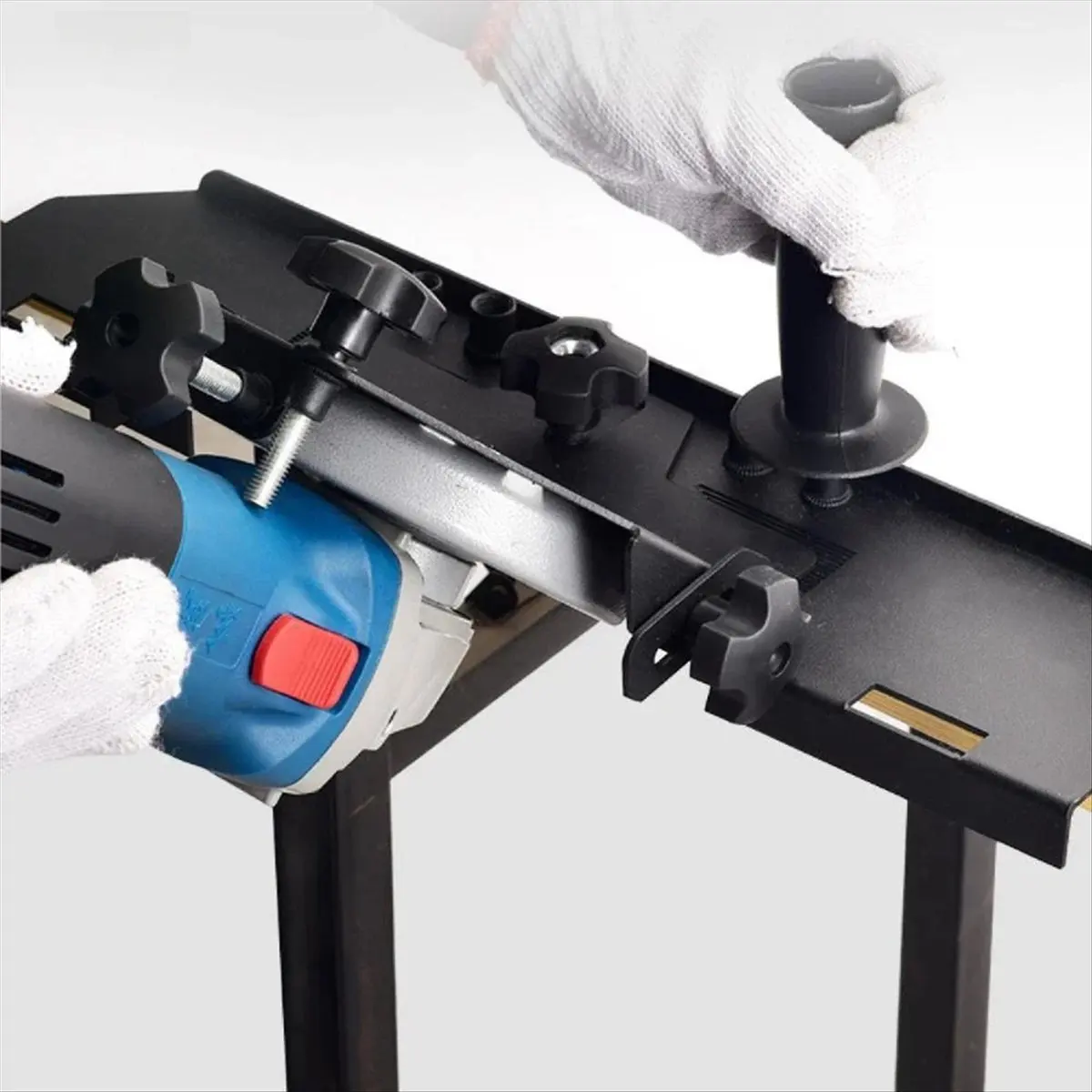 ABZJ Angles Grinder Holders Stand Storage Rack with Cord Hanger Wall Mounted Stand Black