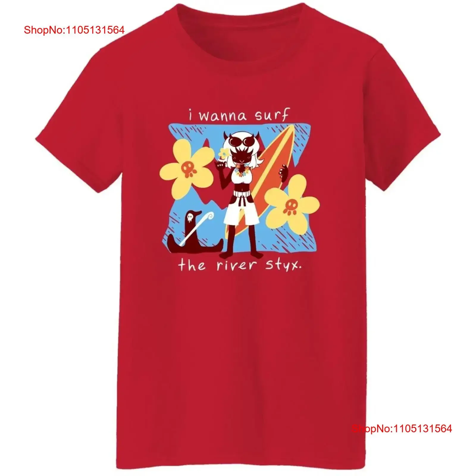 

Новая футболка I Wanna Surf The River Styx Aloha Red C260, винтажная, слегка модная, удобная, с рисунком, унисекс