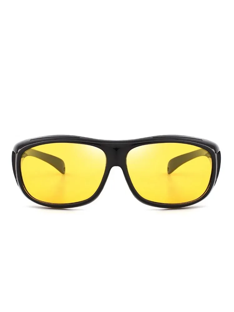 AliExpress NONE Polarized Night Vision Sunglasses Day & Night Use Windproof Anti Glare HD Lens Wrap Around for Men Women Driving Cycling Outdoor