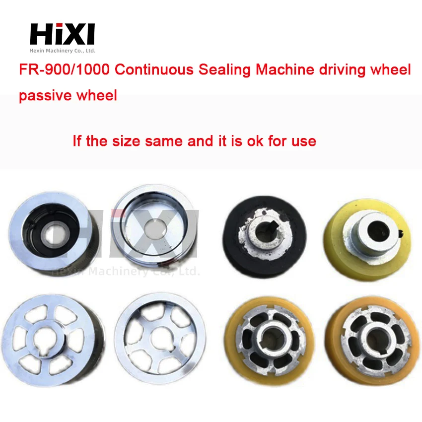 2X FR-900/1000 Band Sealer Accessories Sealing Machine Parts Driving Wheel,Passive Wheel,Embossing Wheel,Pressure Roller