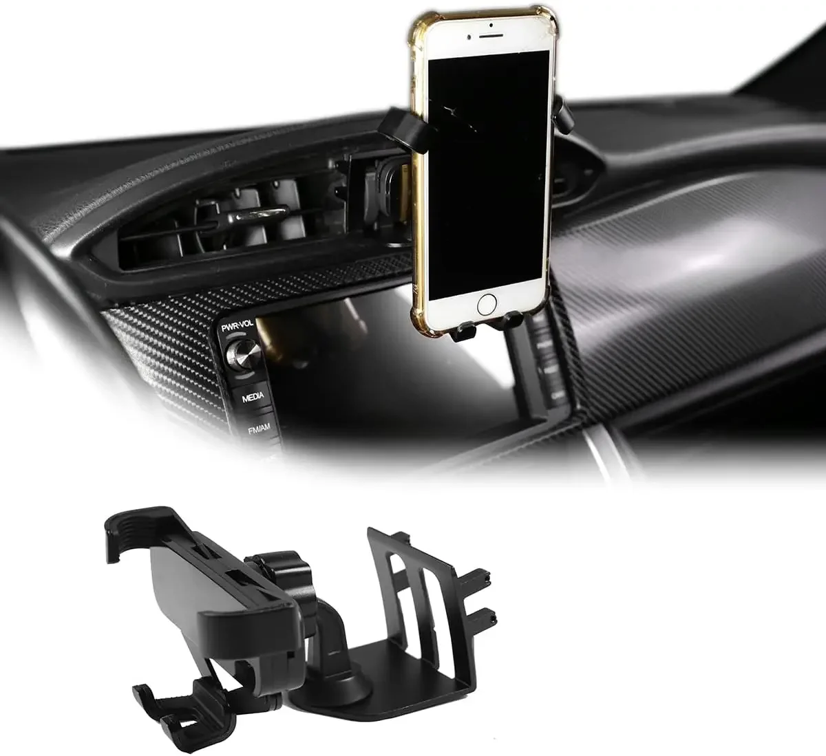 Support de téléphone portable pour voiture, 1 pièce, support de téléphone pour grille d'aération centrale, pour Toyota 86 2012-20 Subaru BRZ 2012-2020, support de téléphone portable pour tableau de bord