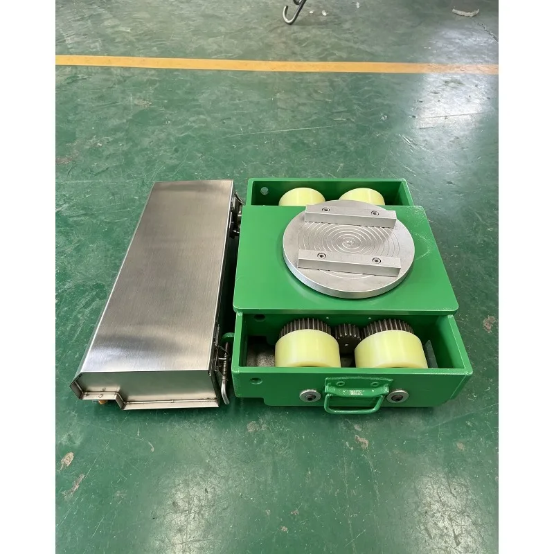 Electric Roller Type Carrying Roller Cargo Trolley Moving Tank Trolley Cargo Skate With Remote Controller