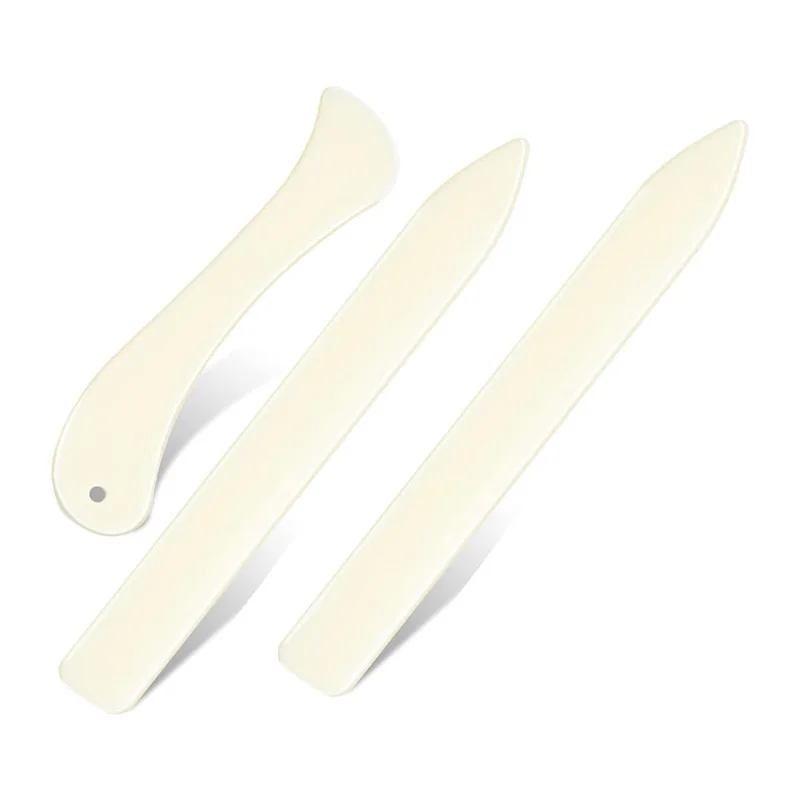2/3PCS Paper Creaser Set Curved and Straight Bone Folders Folder Paper Creaser Tool DIY Handmade Bookbinding Tool Leathercraft