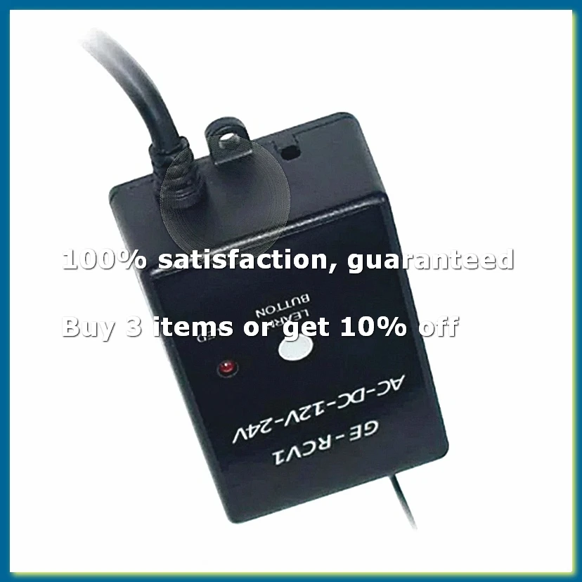 -RCV1 Receiver 433.92MHz DC/AC 12V/24V for Gate Garage Door Remote Rolling Code and Fixed Code External Receivers-DT30