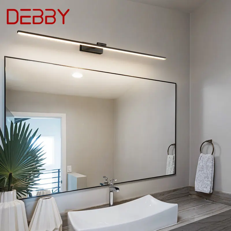 DEBBY-Applique Murale LED en Laiton pour Salle de Bain et Maquillage, Accessoire Contemporain, 3 Couleurs