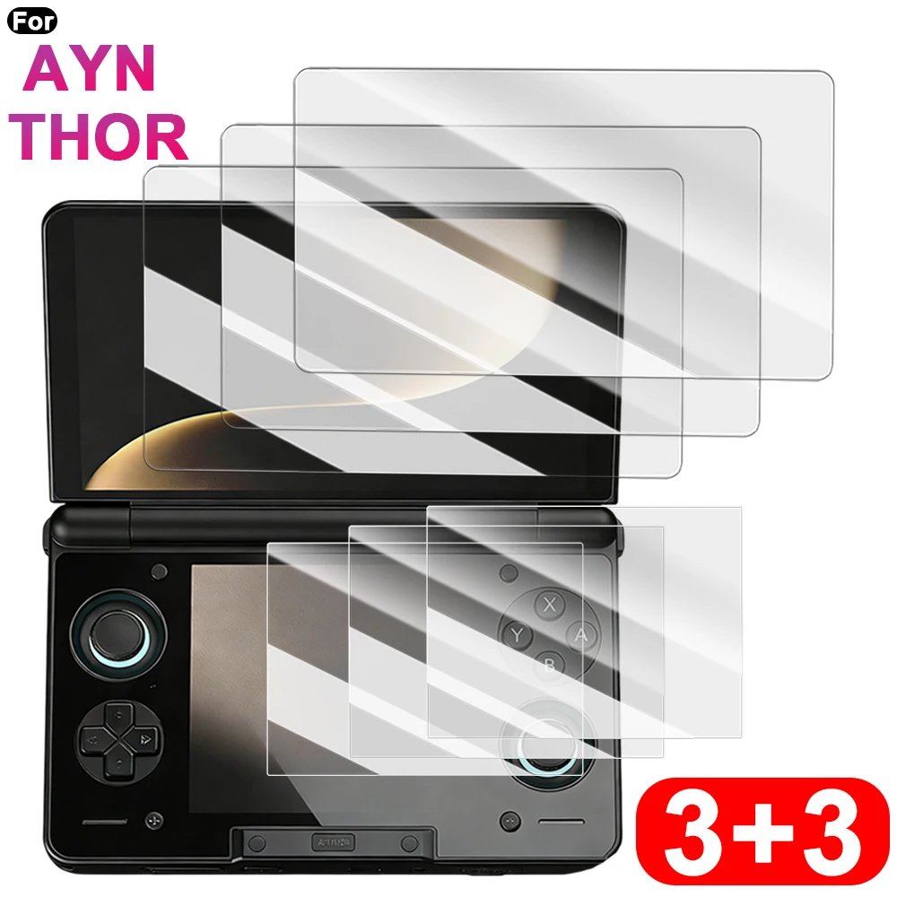 

1-6PCS for AYN THOR Game Console Tempered Glass Screen Protector Scratch-resistant for THOR Dual HD Clear Screen Protective Film