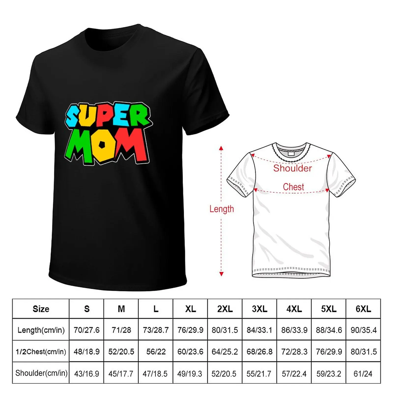 SUPER MOM T-Shirt aesthetic clothes cute tops animal prinfor boys mens graphic t-shirts anime