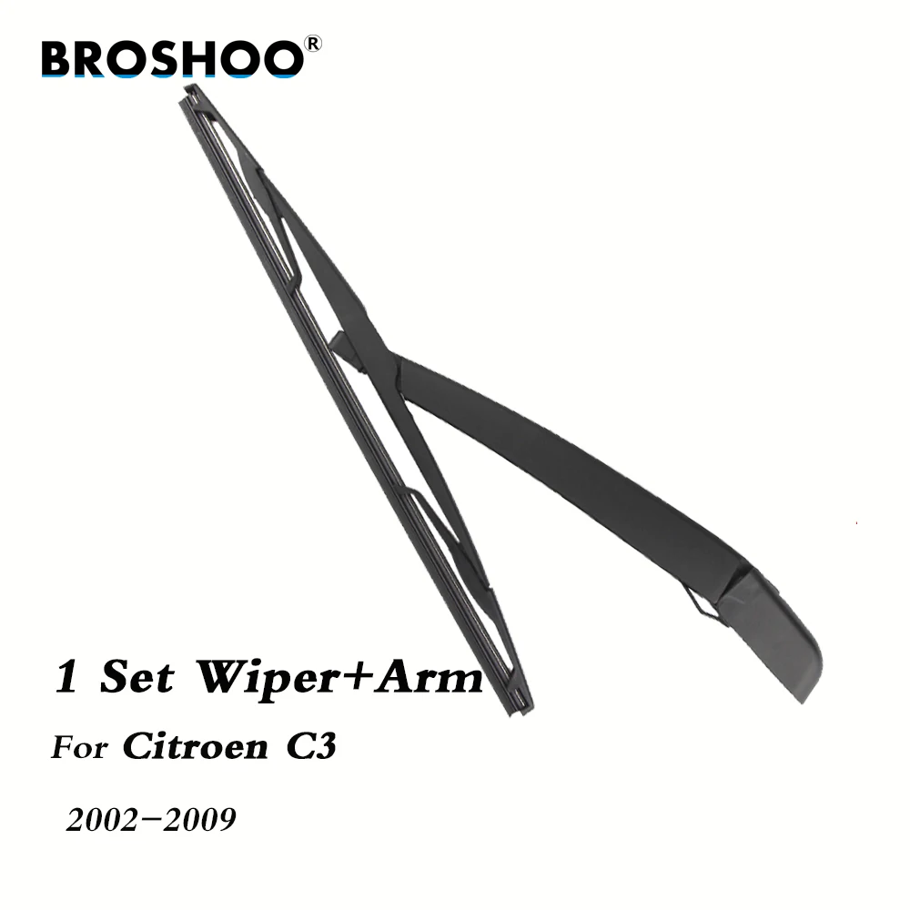 BROSHOO Car Rear Wiper Blades Back Windscreen Wiper Arm For Citroen C3 Hatchback (2002-2009) 355mm,Windshield Auto Styling