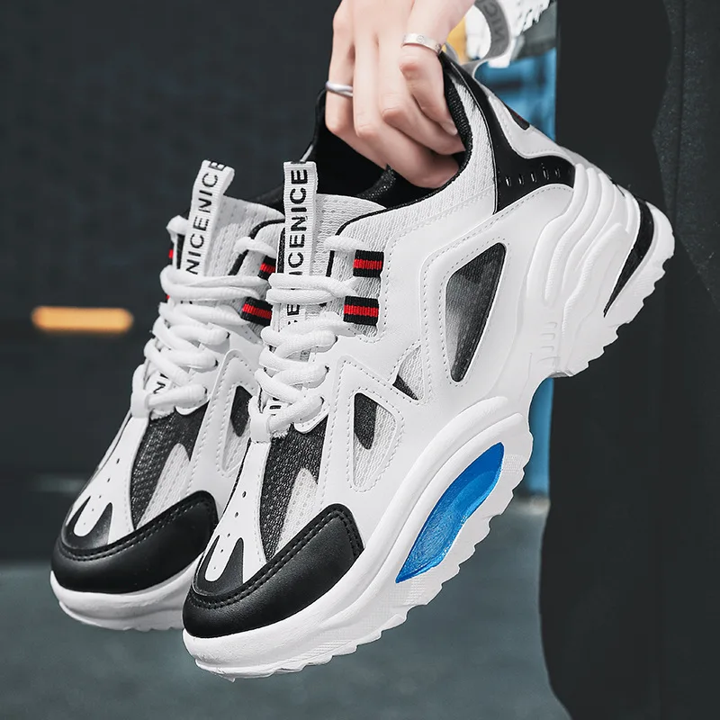 

Новые осенние мужские массивные кроссовки, модная уличная повседневная спортивная обувь, кроссовки для фитнеса, дышащие кроссовки, увеличивающая рост