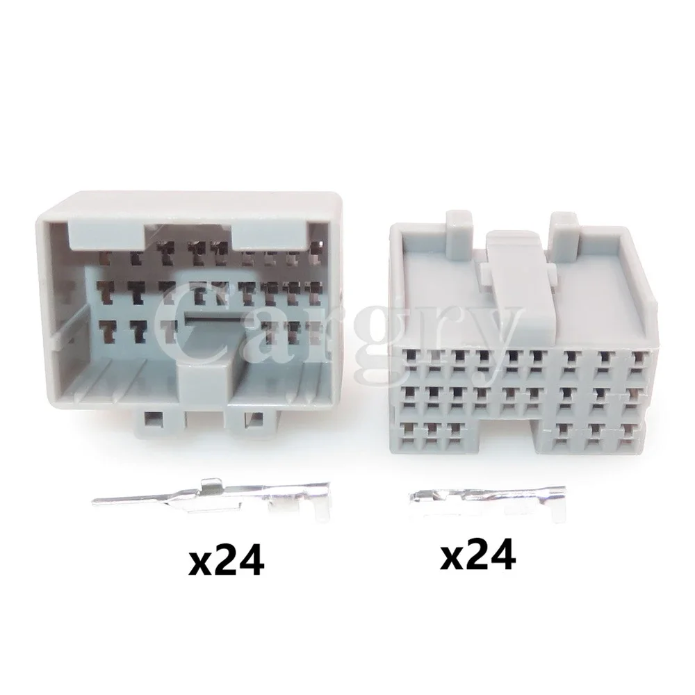 1 Set 24P 316372-6 Automobile Engine Gearbox ECU Plug For Ford Mondeo Car AC Assembly Male Female Docking Unsealed Socket