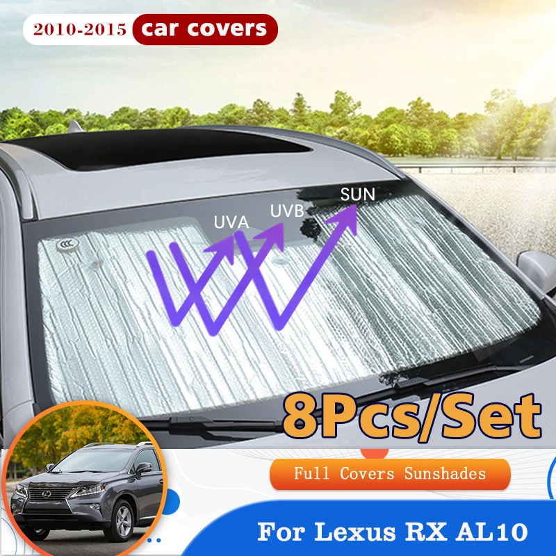 For Lexus RX 270 350 AL10 2010~2015 Side Sunshades Covers Window Visor Sunproof Curtain Sun Shade Protection Car Accessories