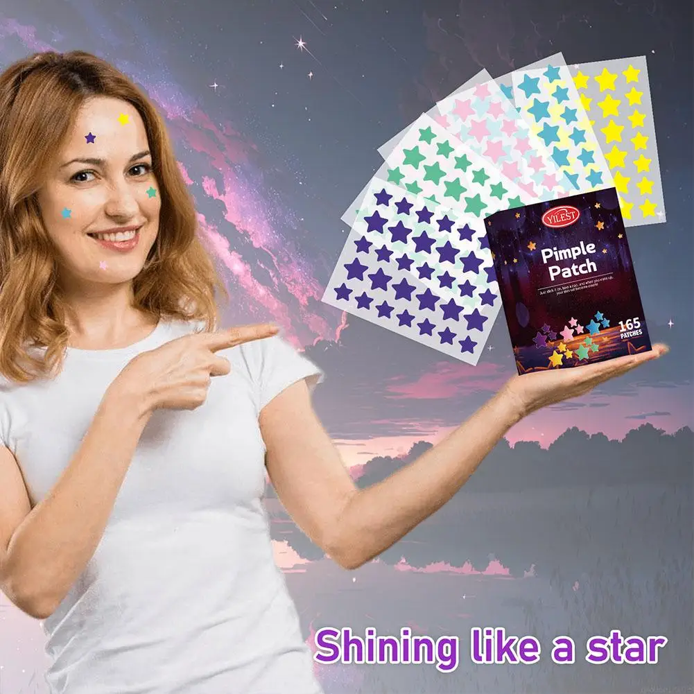 رقعة Pe Star-Pimple لإزالة حب الشباب ، ملونة ، غير مرئية ، كونسيلر إسقاط ، جمال ، مكياج ، بقعة ، أدوات الجلد ، ملصقات السفينة ، F E0y6