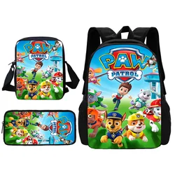 Cute Cartoon Movie School Mochila para criança, bolsa de ombro, sacos de lápis, P-Paws Bag, meninos e meninas, melhor presente