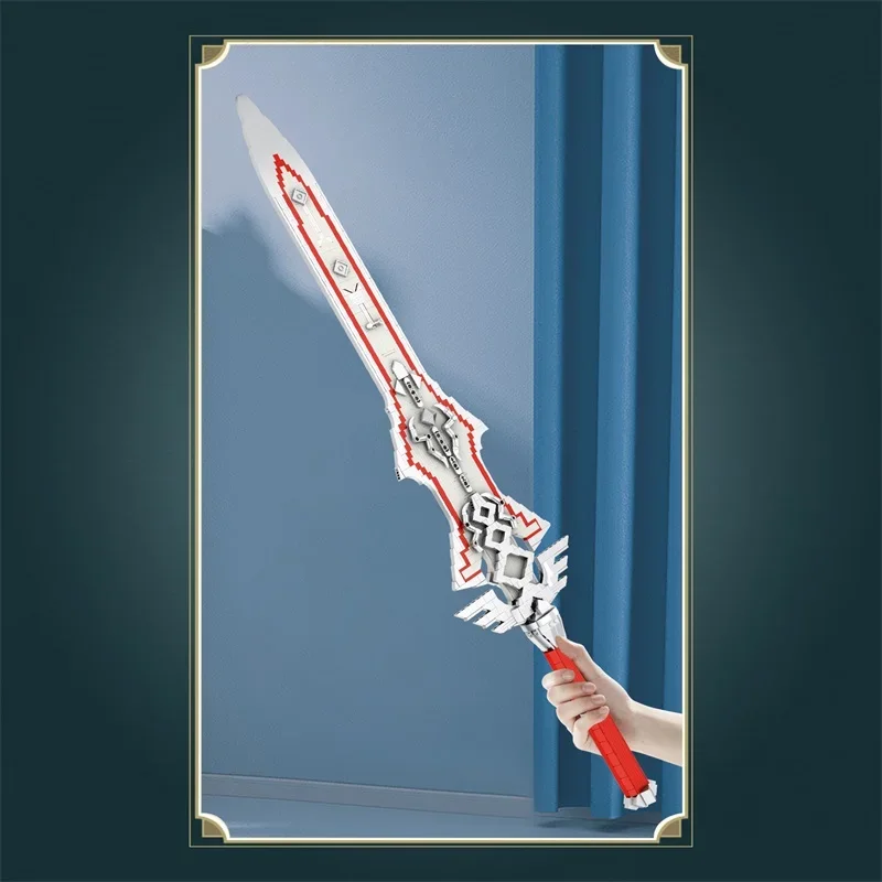 Creative MOC Konoe Sword Building Blocks Diy Frost Sword Game Weapon Model Bricks DIY Toys For Kids Holiday Birthday Gifts 3+