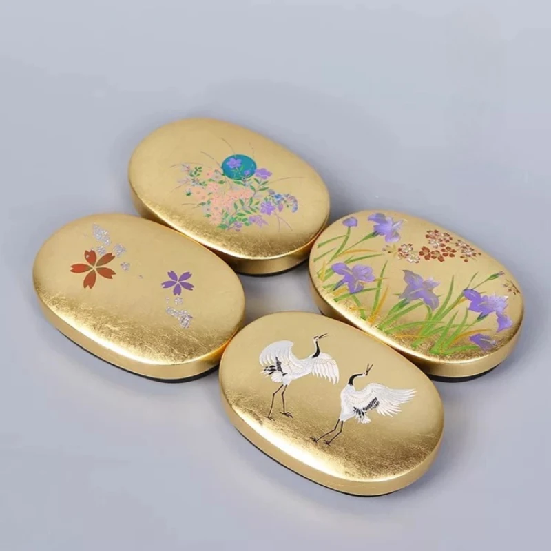 Japan Imported Yamanaka Lacquerware Small Jewelry Storage Box Premium Exquisite Portable Toothpick Holder Luxury Floss Container