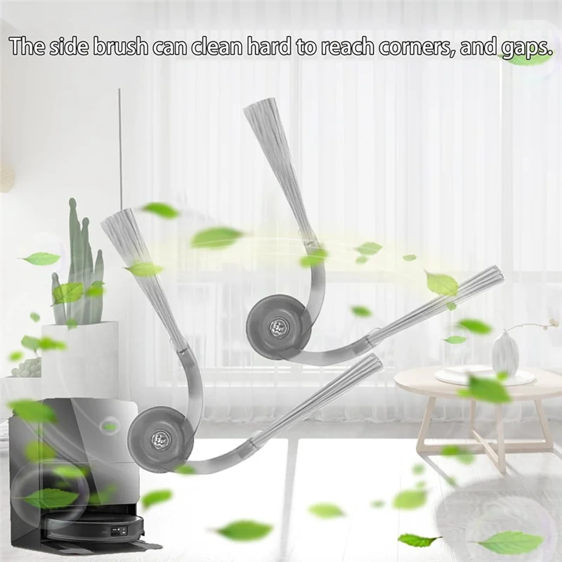 فرشاة جانبية ABRG-Premium لـ Roborock Saros 10R، Qrevo Curv، Edge، Curv S5X، Edge S5A، Saros 10 Robot Vacuum Cleaning