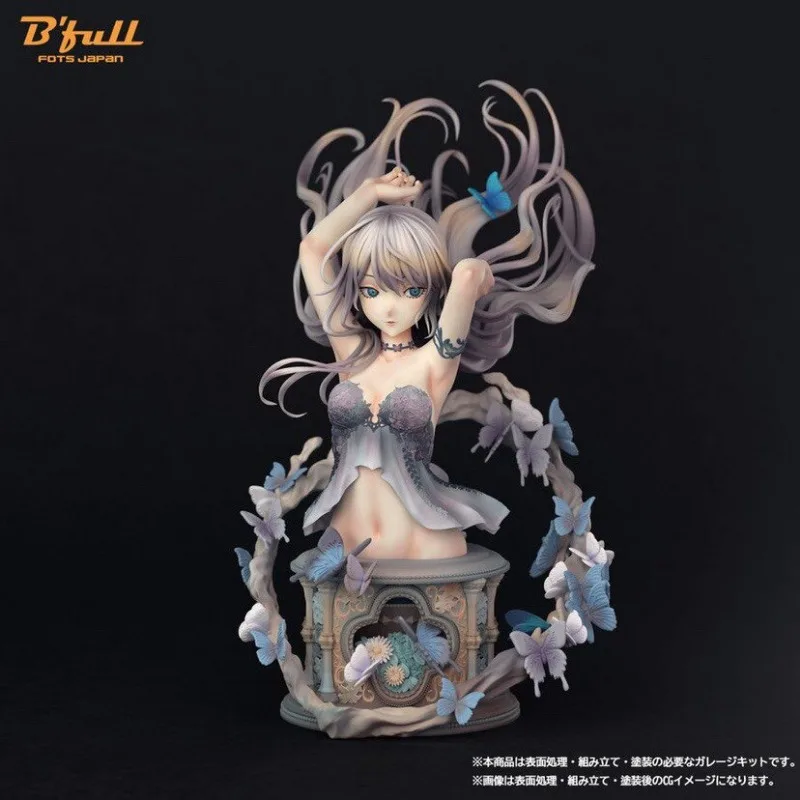 

New Anime GK Butterfly girl Kawaii Figure Resin DIY Assembly White Model Toys Doll Ornament Gifts