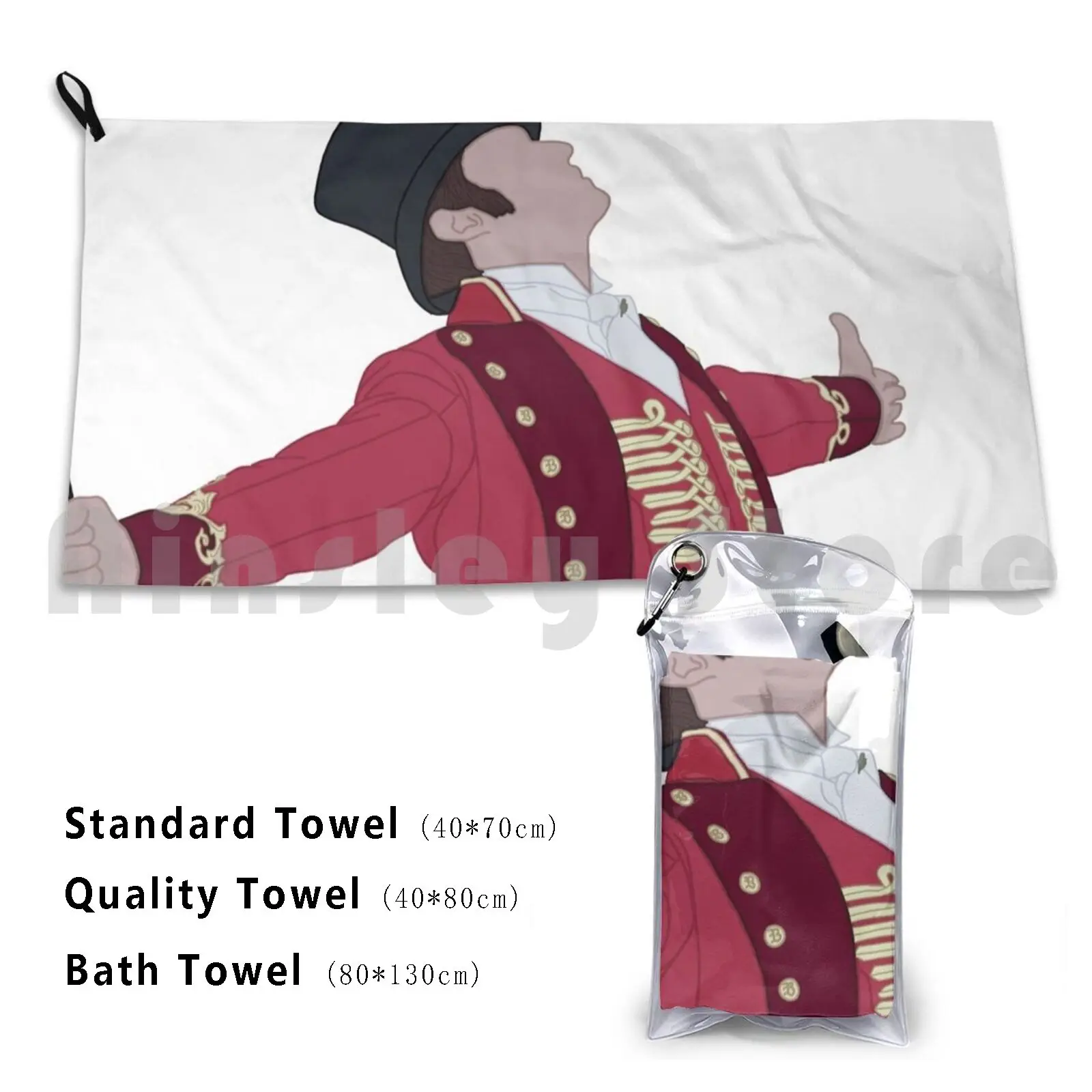 Greatest Showman Bath Towel Beach Cushion Greatest Showman Hugh Jackman Musicals Movies Circus Ringleader Pt