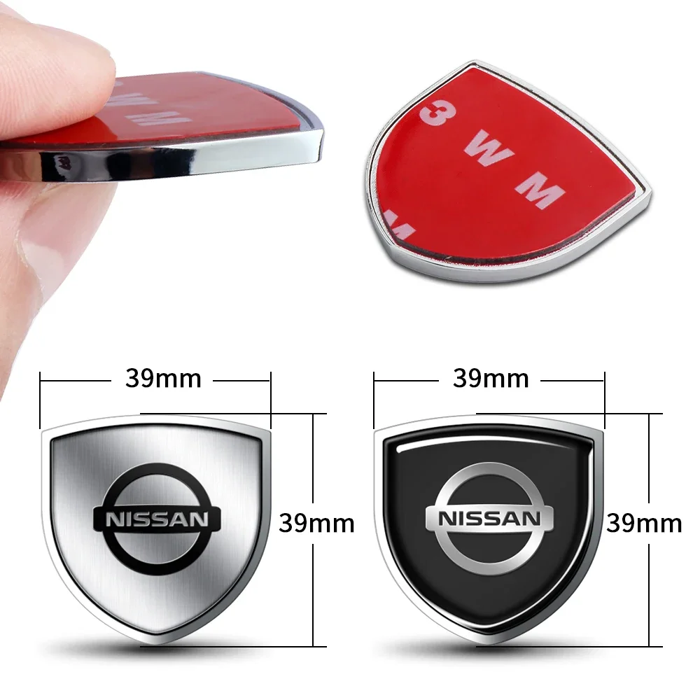 Chrome Metal Side Window Trunk Door Emblem Badge Sticker Exterior Decor Accessories Fit For Nissan Qashqai J10 J11 X-Trail T31 T