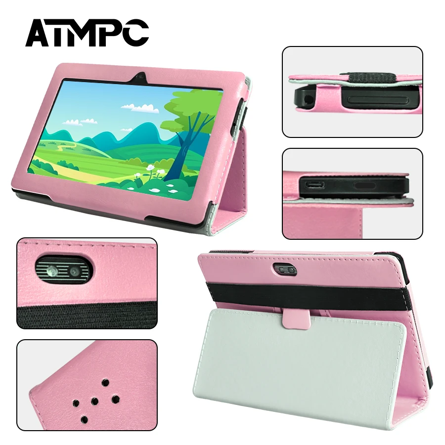 ATMPC 7 Inch Tablet, Android 11, 3GB RAM+32GB ROM Tablet PC Quad Core Processor, HD IPS Display, Dual Camera, WiFi 128GB Expand