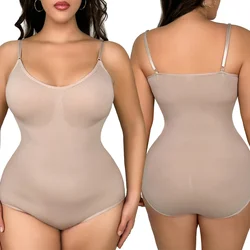 Women Bodycon Bodysuit Sexy Seamless Jumpsuit Shapewear Female Belly Lift Buttocks Shaping Elastic Underwear Skinny Body Corsets