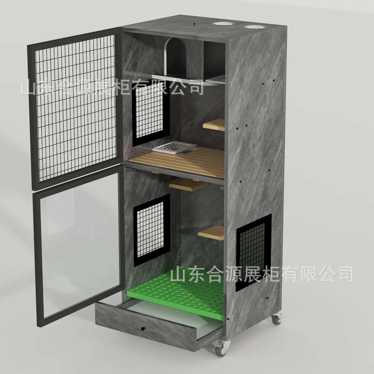 Cross-border new cat cabinet, raising cabinet, cage hut, indoor house house, small pet, small cabinet