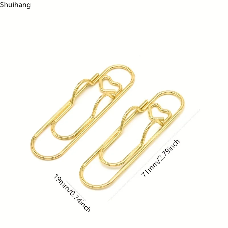 5pcs Metal Pen Clips, Multi Function Pen Holder Clips Bookmarks For Notebooks, Paper Clip Stationery Tool