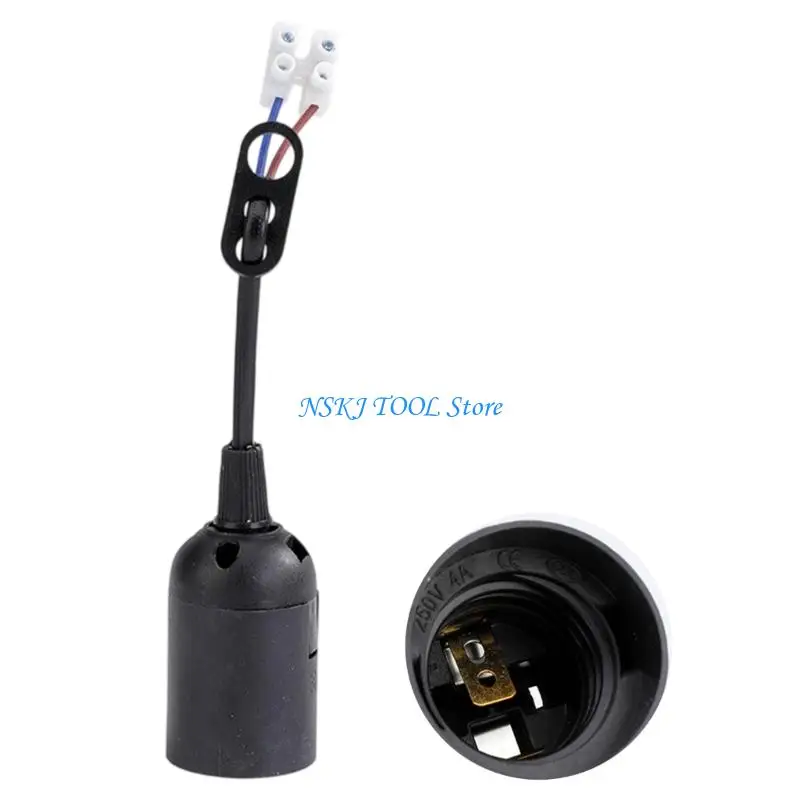 

L8RC Standard E27 Light Socket Adapter Tool Lamp Holder Renovation Socket With Cable