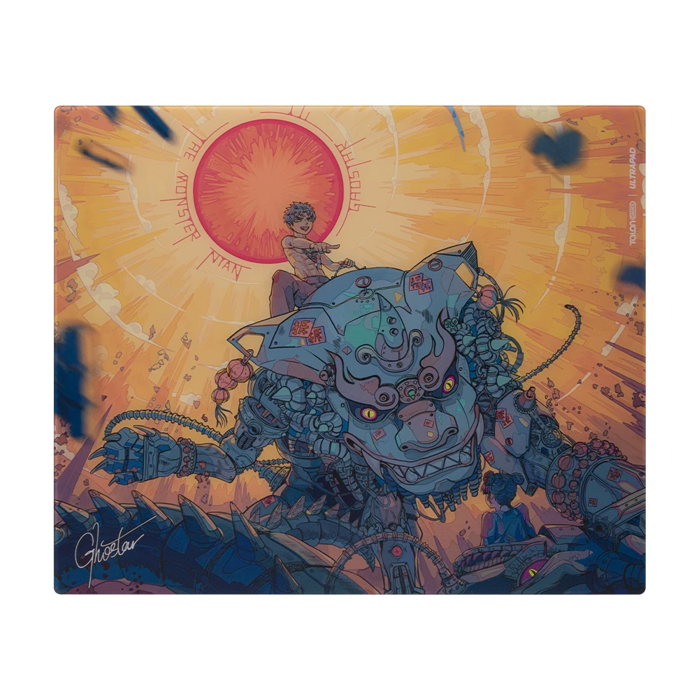 TALONGAMES Glass Gaming Mousepad ULTRA PAD, L Size 490*420mm Tempered Glass Mousepad for Esports, Ultra-thin 2mm Design Anime