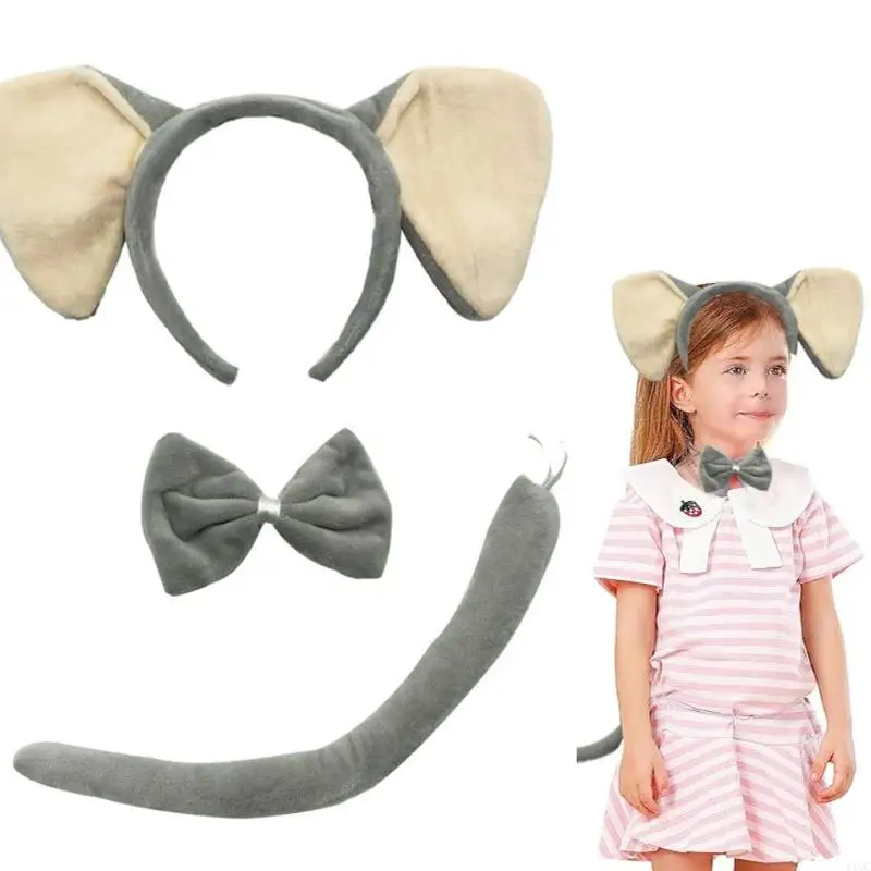 2025 Nieuwe Cartoon Varken Olifant Hoofddeksel Cosplay Zachte Pluche Elastisch Haaraccessoire Voor Kinderen Volwassenen Kostuum