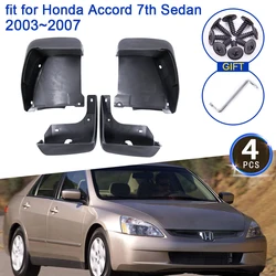 Garde-boue pour Honda Accord 7e génération, 4 pièces, garde-boue pour berline, roues évasées, accessoires, 7 Gen, 2003, 2004, 2005, 2006, 2007