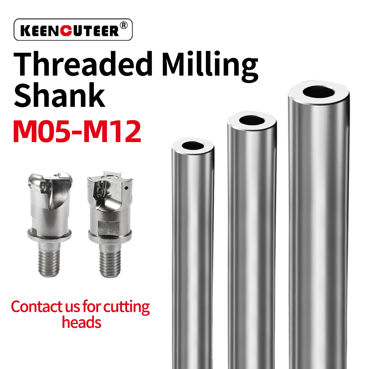 MTF Anti-Vibration Milling Cutter Strip Tungsten Steel Cutting Tool CNC Gear Locking Handle Thread M5 M6 M8 M10 M12