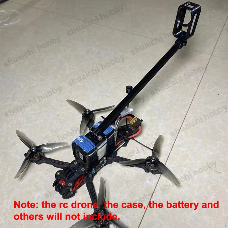 ชุดอุปกรณ์ถ่ายภาพมุมบุคคลที่สามสำหรับโดรน FPV ขนาด 200 มม./250 มม. 1 ชุด พร้อมขาตั้งกล้อง TPU พิมพ์ 3 มิติ และเสาติดกล้อง PLA สำหรับโดรน FPV ขนาด 5 นิ้ว