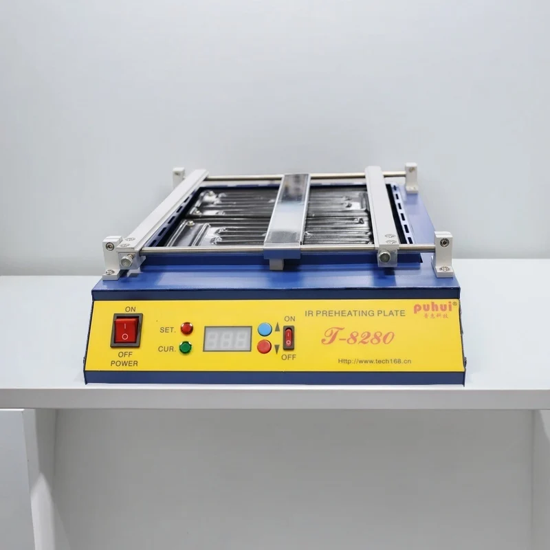 

220V or 110V Puhui T8280 PCB Preheater IR Preheating Plate T-8280 IR-Preheating Oven 0-450degree Celsius Solder Repair