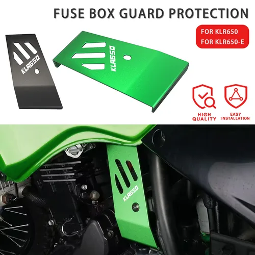 Accesorios protectores de caja de fusibles de motocicleta para Kawasaki KLR650 2008-2018 2015 2016 2017 KLR 650 cubierta protectora de caja de fusibles KLR650-E