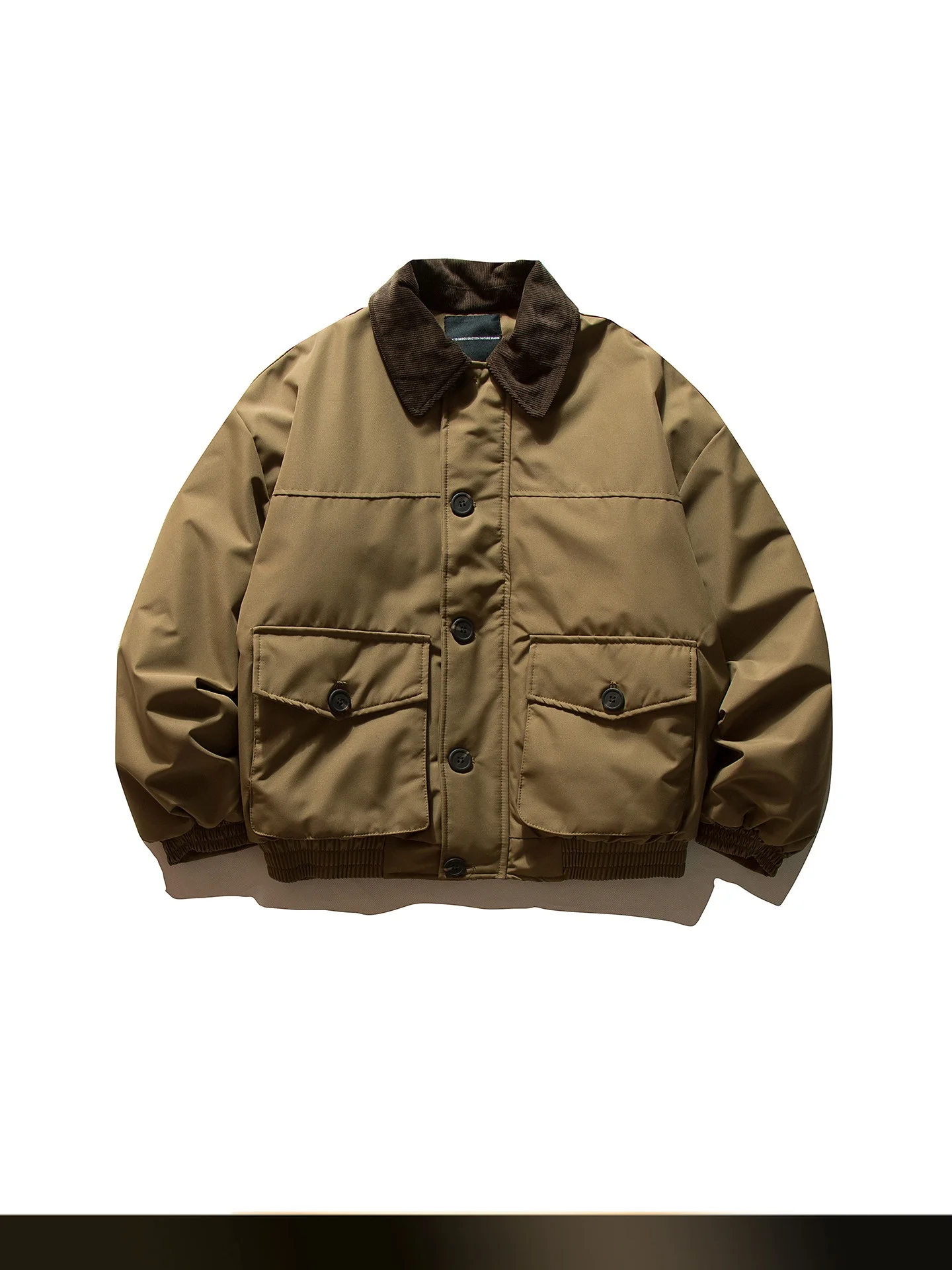 

Nted American Retro Barn Color Blo Collar Cotton Jaet Loose Warm Winter Detroit Workwear Cotton Clothes Youth Casual Poly...