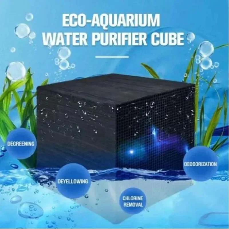 

Aquarium Water Purifier Activated Carbon Strong Filtration and Absorption Cube Fish Tank Filter Aquarium Pool Water Purification