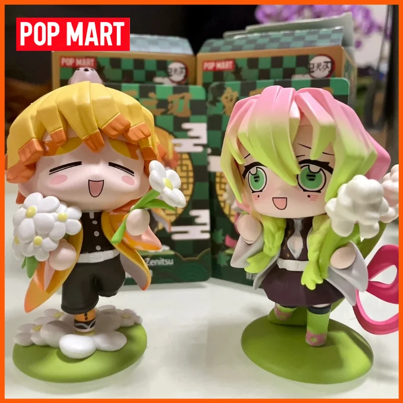 

POP MART Genuine Demon Slayer Birth Flower Series Figurine Blind Box Kawaii Anime Figure Toys Ornaments Mystery Box Decor Gift