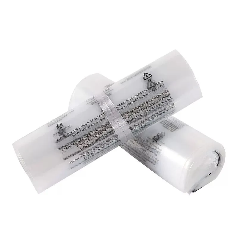 100Pcs Clothing English Warning Words Plastic Bags Transparent Self-adhesive Reclosable Clear Gift Clothes Jewelry Packaging Bag