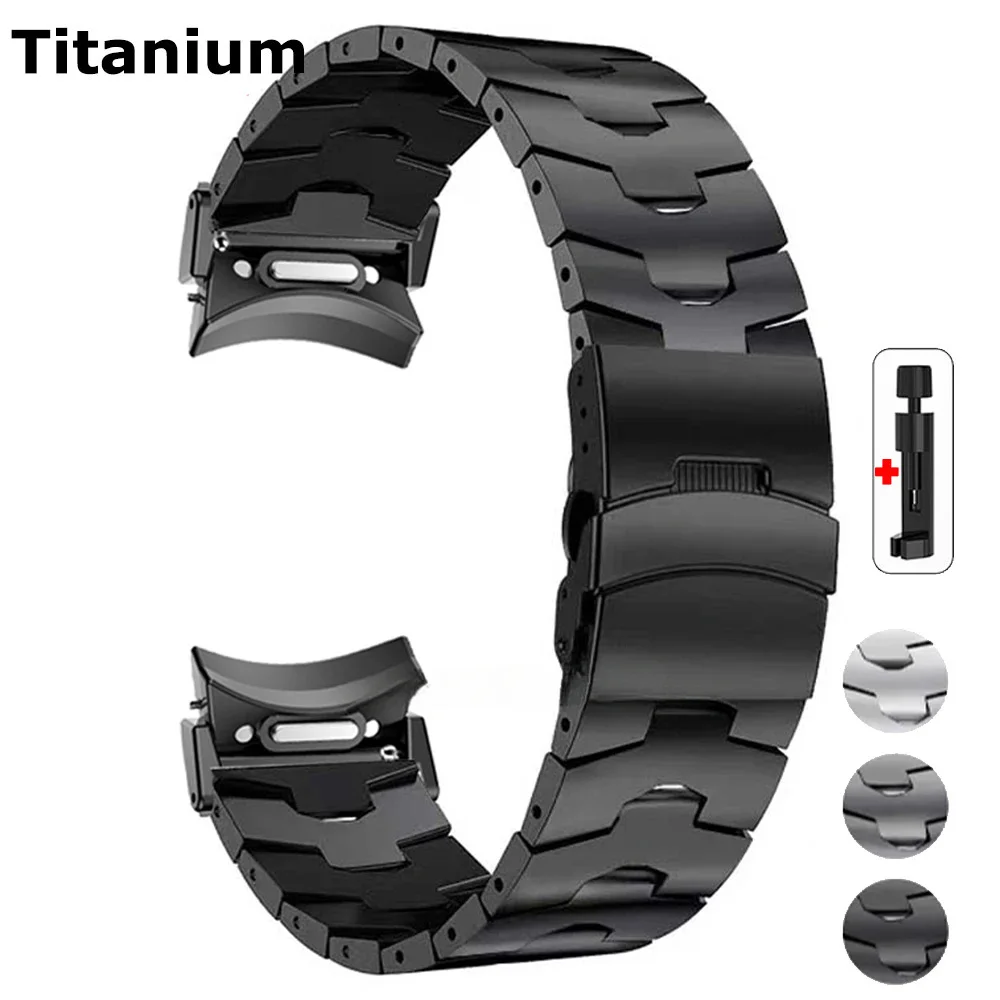 

Titanium Band For Samsung Galaxy Watch 7 6 5 4 40/44mm 5Pro 45mm Metal Strap for Galaxy Watch 4Classic 42/46mm 6 Classic 43/47mm