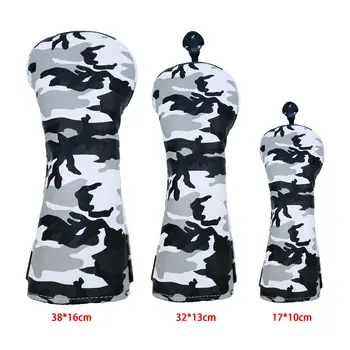 Robuster Camo Golf Wood Head Cover Driver Fairway Headcover Sleeve Protector