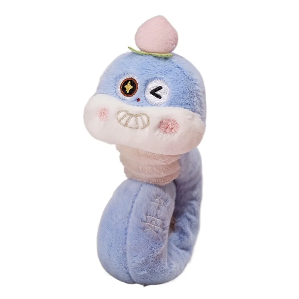 

Mascots Snake Plush Slap Bracelet Circle Toy Wrist Style Snake Slap Snap Doll Toy Cute Cartoon New Year Plush Hand Ring