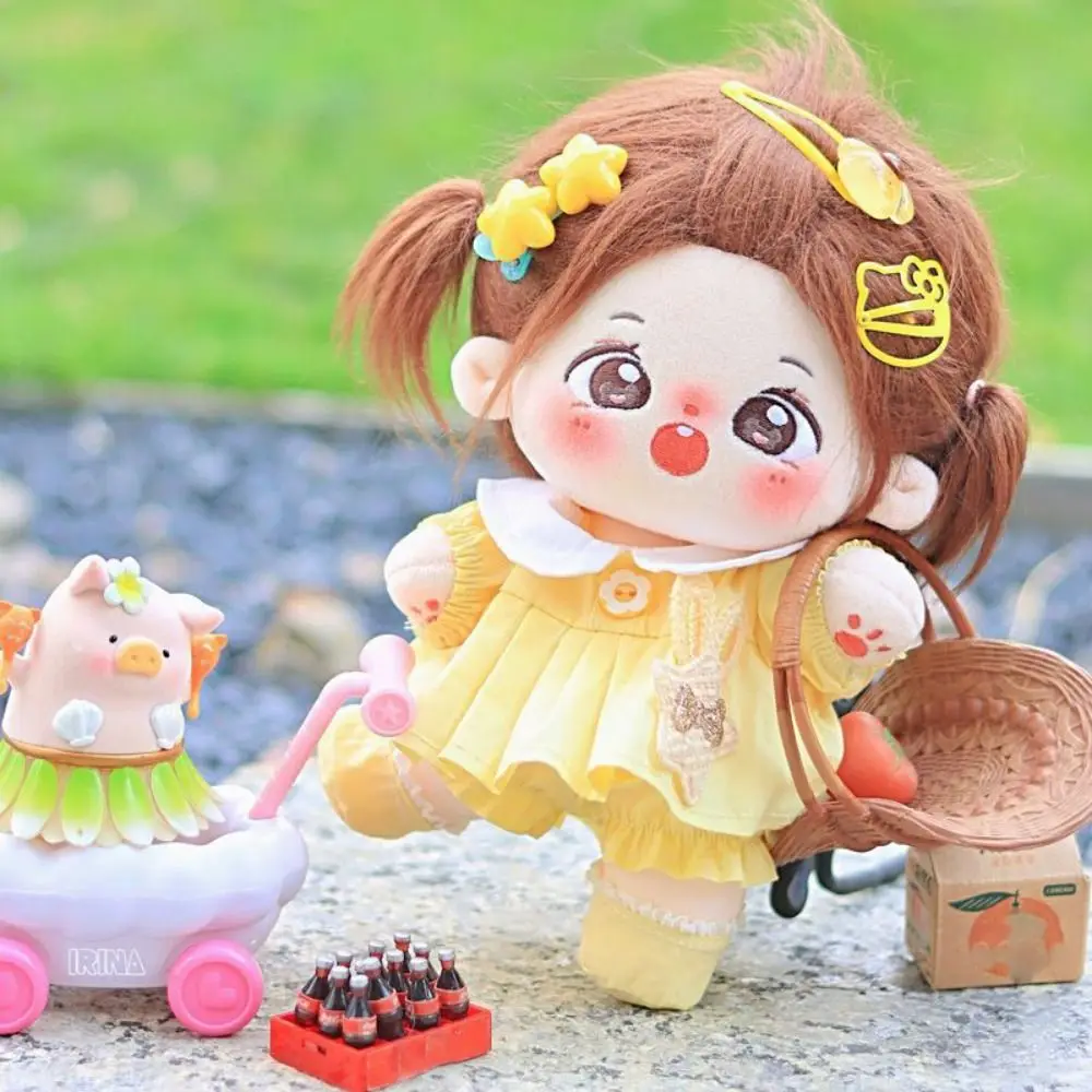 Princess Dress 20cm Cotton Doll Dress Trousers Shoes Cotton Doll Clothes Replacement Mini Plush Toy Clothes Doll Accessories