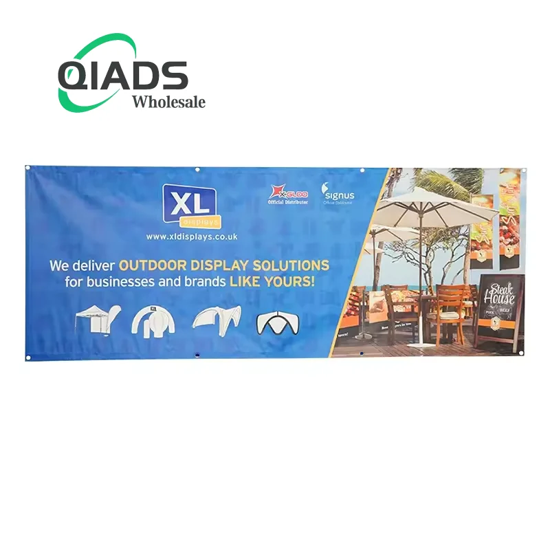 QiAdsBanner, vinyl polyvinyl chloride, outdoor family basketball court, shopping mall, football court, tennis court, rugby court