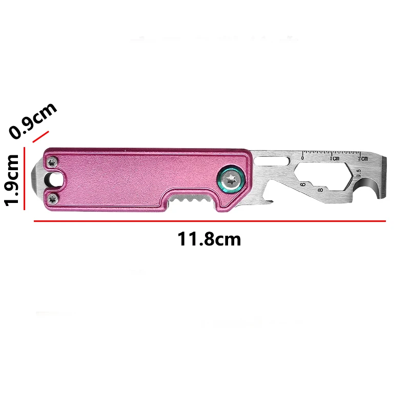 屋外用ポータブルEDC多機能ポータブルレンチプライバー折りたたみ式コンビネーションボトルオープナーツール