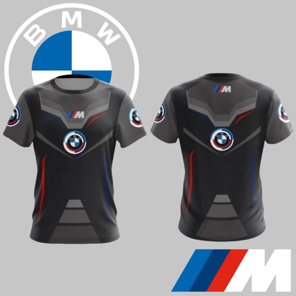 

Новая мужская быстросохнущая футболка BMW, удобная повседневная спортивная дышащая футболка для бездорожья с короткими рукавами, высококачественная повседневная футболка для верховой езды