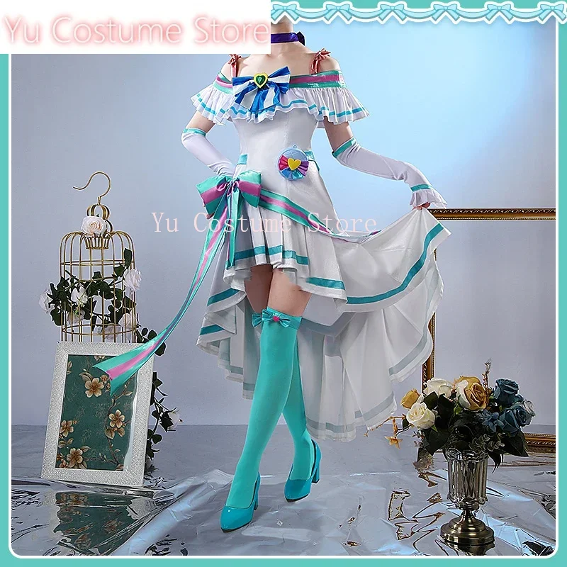 

Yu Costume Anime Wonderful Precure! Cure Lillian Elegant Dress Lovely Uniform Cosplay Costume Halloween Party Role Play Outfit