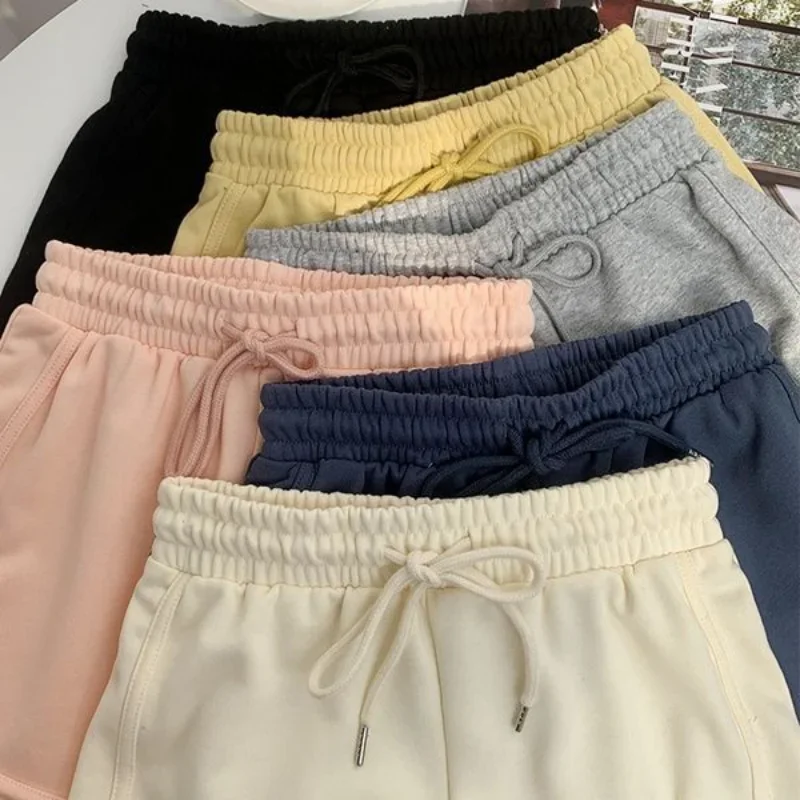 

Шорты женские для бега повседневная летняя сексуальная популярная универсальная однотонная мягкая повседневная одежда с высокой талией Harajuku модная Mujer ретро