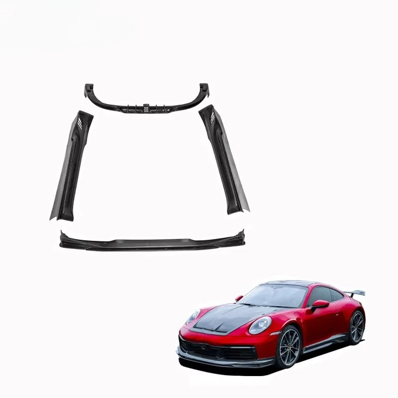 

For Car Parts Dry Carbon Fiber Front Lip Rear Diffuser Side Skirts Body Kit 911 992 Upgrade 007 Style Body Kit